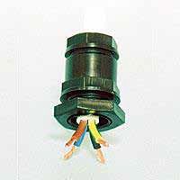 Dławnica izolacyjna do przewodów elektrycznych w gwintem