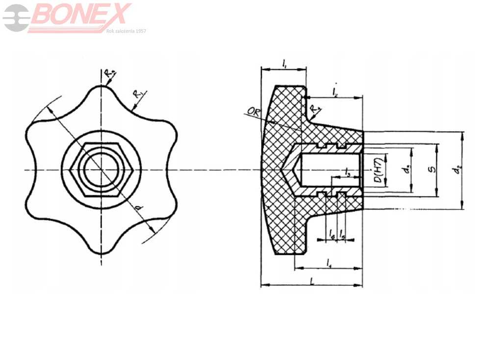 Rękojeść gwiazdowa typ C